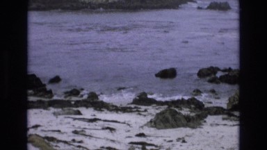 1965: beautiful view of the ocean at play. CENTRAL COAST CALIFORNIA