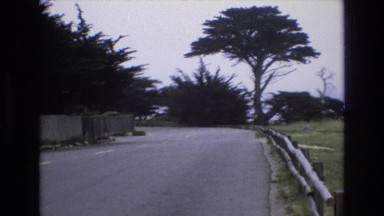 1965: lonely highway inside nature. CENTRAL COAST CALIFORNIA