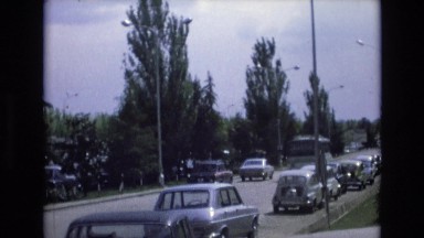 1969: Normal Viewing of Vehicles Driving on the Street. SPAIN