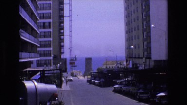 1969: tall buildings under construction along the coast line SPAIN