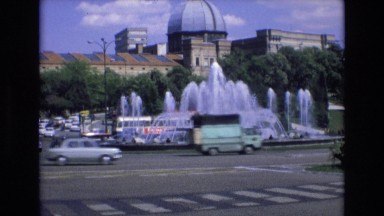 1969: a water fountain in the middle of the street SPAIN