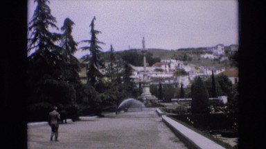 1969: man walking down a busy street SPAIN