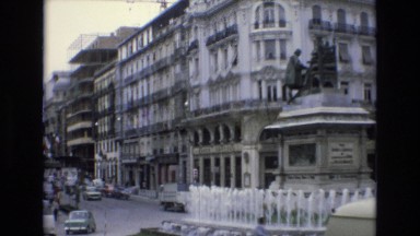 1969: beautiful fountains in the city. SPAIN