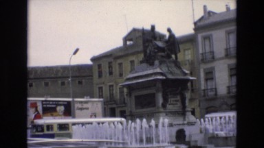 1969: cars moving around a square SPAIN