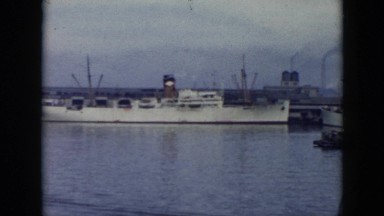 1956: Viewing of a Large Boat on the Ocean in Cuba