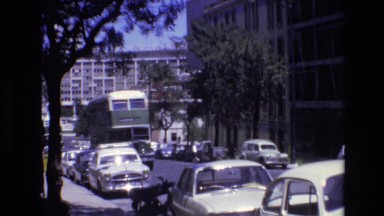 1972: A Double-Decker Bus Driving Down a Busy City Street PORTUGAL