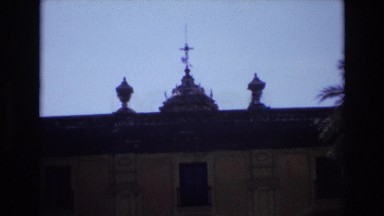 1972: A Pointed Pole on the Roof of a Tall Building in Spain