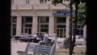 1956: two women walking CUBA