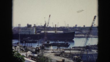 1956: a ship moving through the water CUBA