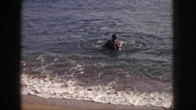 1961: two humans treading water HAWAII
