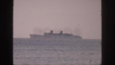 1961: vast sea deep water ship sailing big amazing weather beautiful sight