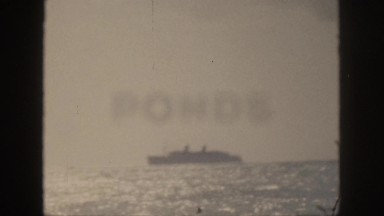 1961: lonely ship off in the distance. HAWAII