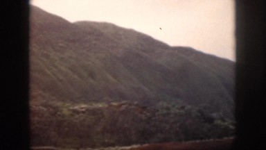 1961: nature scene of a mountainous hill. HAWAII