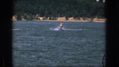 1961: water skiing man entertainment enjoyment water waves MICHIGAN