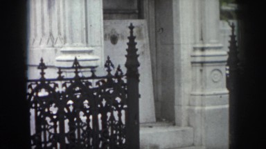 1958: the premises of a church with magnificent buildings painted white