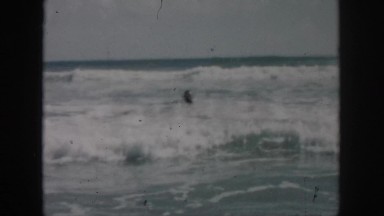 1958: random person swimming in a very deep ocean. NEW ORLEANS LOUISIANA