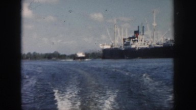 1958: a man in the river. NEW ORLEANS LOUISIANA