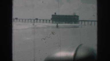 1958: a car is driving through the beach NEW ORLEANS LOUISIANA