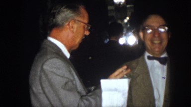 1958: two old men talking about something funny VIRGINIA