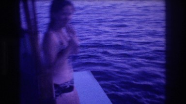 1982: woman in bikini looking over a lake ACAPULCO MEXICO