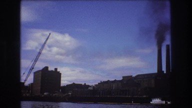 1975: industrial park along the shore line. BOSTON
