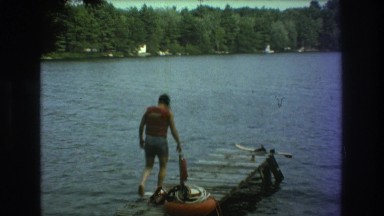 1975: getting ready to hit the lake on the motorboats. BOSTON
