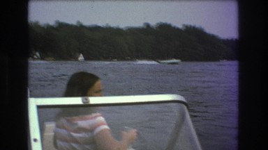 1975: racing out on the lake. BOSTON