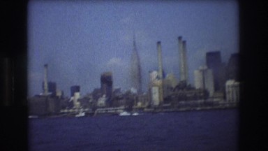 1976: a view from the boat. NEW YORK CITY