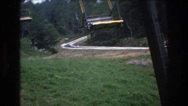 1976: sky lifts and race karts for today's journey. MT BROMLEY VERMONT