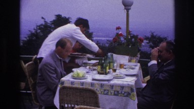 1967: Fine Dining at an Outdoor Cafe in France