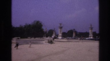 1967: driving through the sites PARIS FRANCE