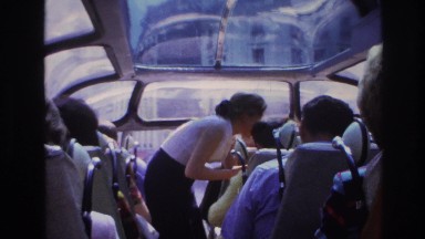 1967: people on a bus PARIS FRANCE