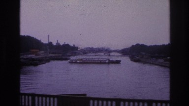 1967: driving by the lake, watching the boat stay afloat. PARIS FRANCE