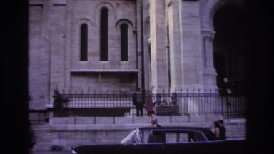 1967: people gathering for church PARIS FRANCE