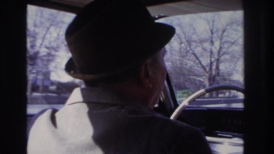 1966: man driving across bridge HOBOKEN NEW JERSEY