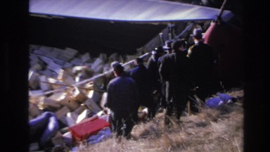 1966: group of people on a farm HOBOKEN NEW JERSEY