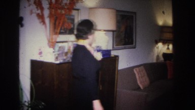 1966: woman preparing for christmas party HOBOKEN NEW JERSEY