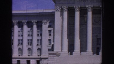 1967: pillared building unique white tourist OKLAHOMA