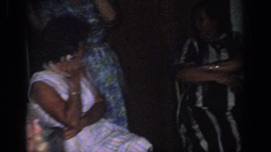 1967: the members of the family sitting in the living room and chatting OKLAHOMA