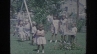 1967: children playing together on the playground OKLAHOMA