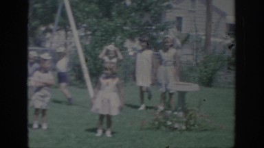 1967: children gathered outside at the garden. OKLAHOMA