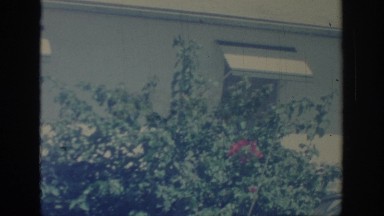 1967: the front of a house, the garage, and two cars OKLAHOMA
