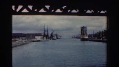 1961: view of water under bridge DUBLIN IRELAND