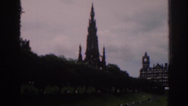 1961: A Lush Green Garden at a Country Estate in Scotland