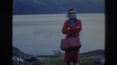 1961: Woman Standing Near Water Scotland
