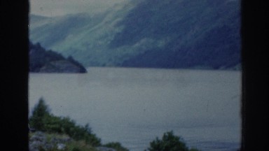 1961: Man at Lake, Having a Good Time SCOTLAND
