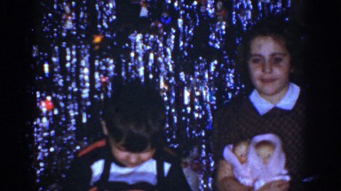 1968: a brother and sister putting on a show OMAHA NEBRASKA