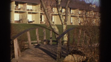 1971: view behind an area of apartment complex, quiet and undisturbed