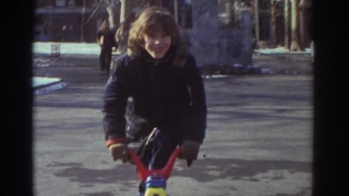 1971: child playing with the bicycle BEDFORD VIRGINIA