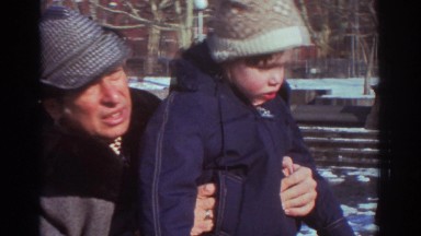 1971: dad takes his son out to the park to show him how fun it is
